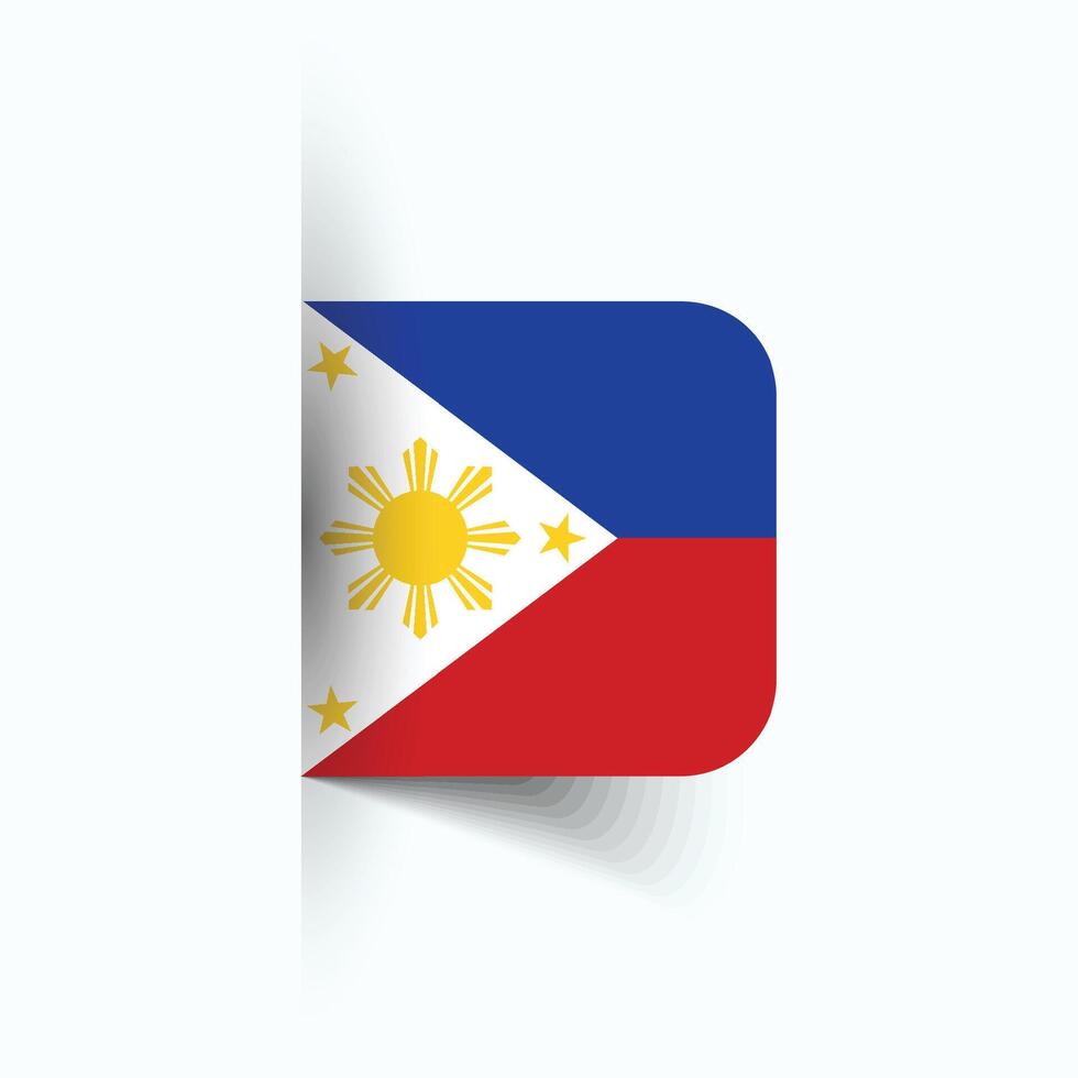 Filipinas nacional bandera, Filipinas nacional día, eps10. Filipinas bandera vector icono