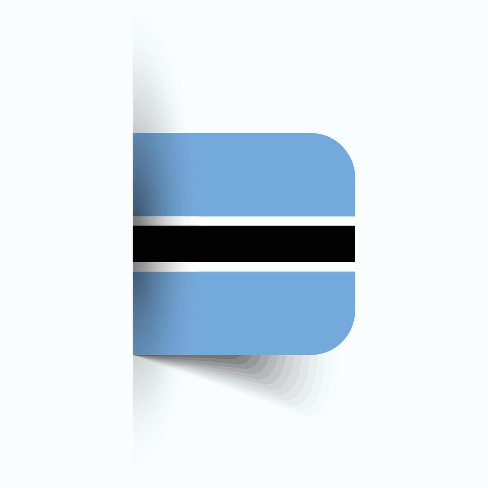Botswana national flag, Botswana National Day, EPS10. Botswana flag vector icon