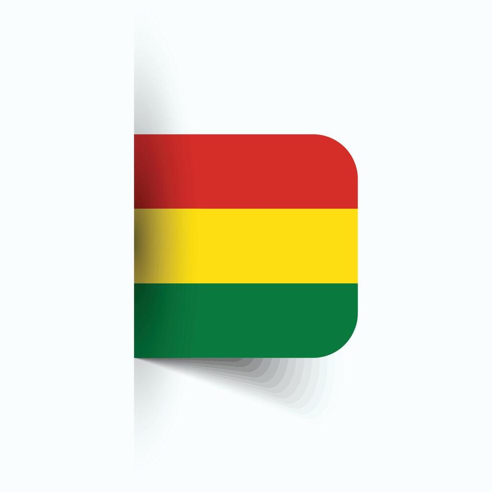 bolivia nacional bandera, bolivia nacional día, eps10. bolivia bandera vector icono