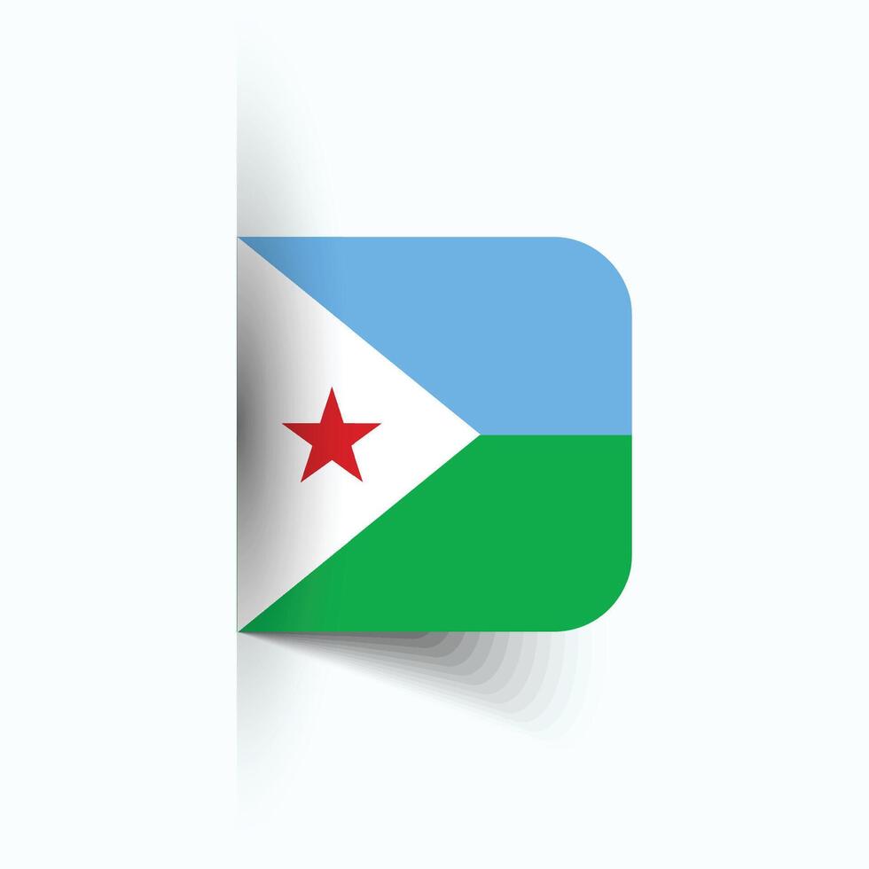 djibouti nacional bandera, djibouti nacional día, eps10. djibouti bandera vector icono