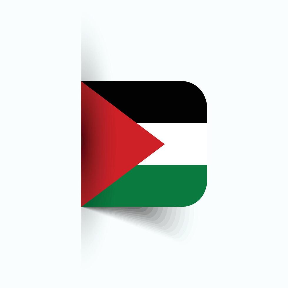 Palestine national flag, Palestine National Day, EPS10. Palestine flag vector icon