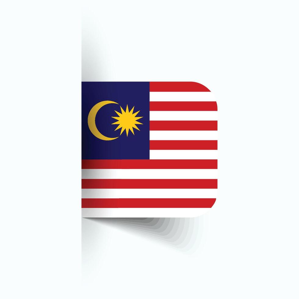Malaysia national flag, Malaysia National Day, EPS10. Malaysia flag vector icon