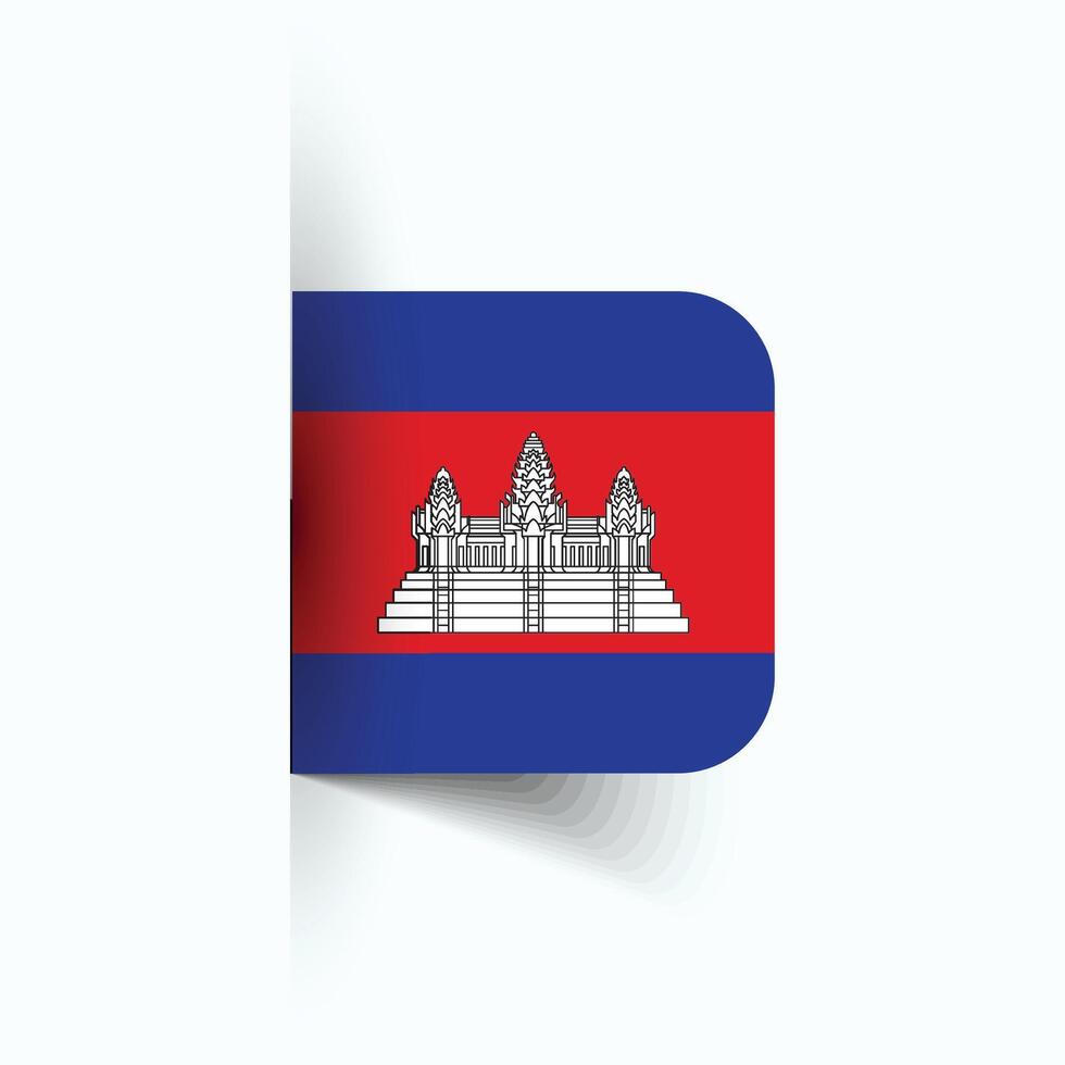 Camboya nacional bandera, Camboya nacional día, eps10. Camboya bandera vector icono
