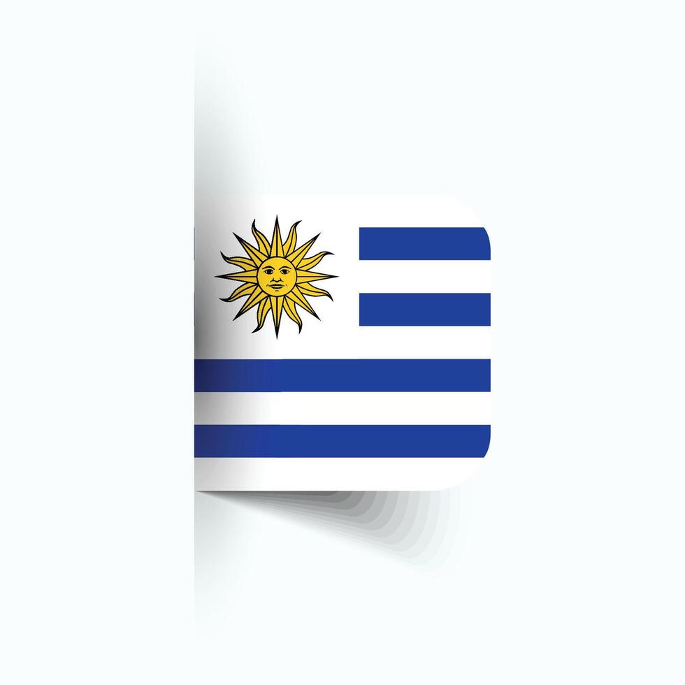 Uruguay national flag, Uruguay National Day, EPS10. Uruguay flag vector icon