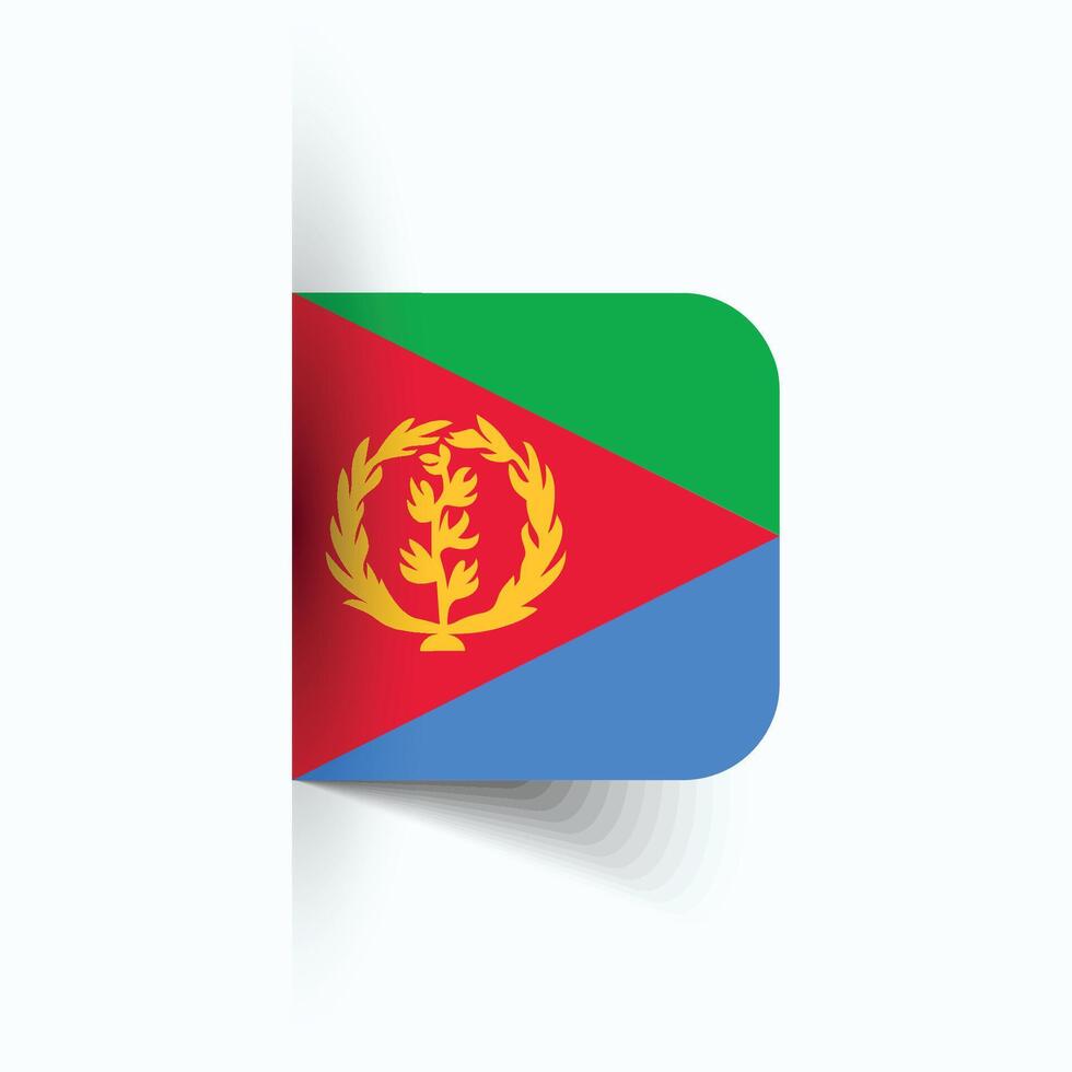 eritrea nacional bandera, eritrea nacional día, eps10. eritrea bandera vector icono