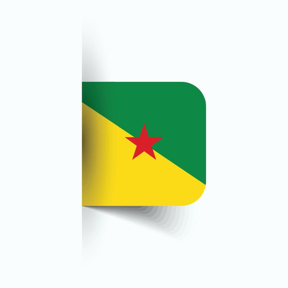 French Guiana national flag, French Guiana National Day, EPS10. French Guiana flag vector icon
