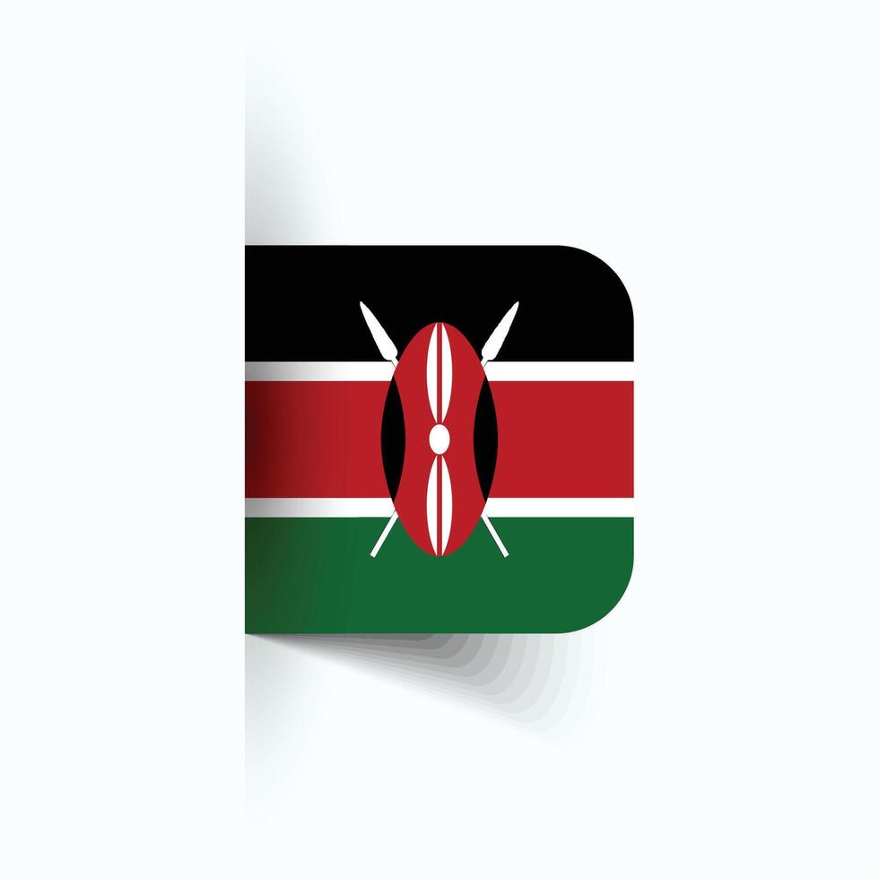 Kenya national flag, Kenya National Day, EPS10. Kenya flag vector icon