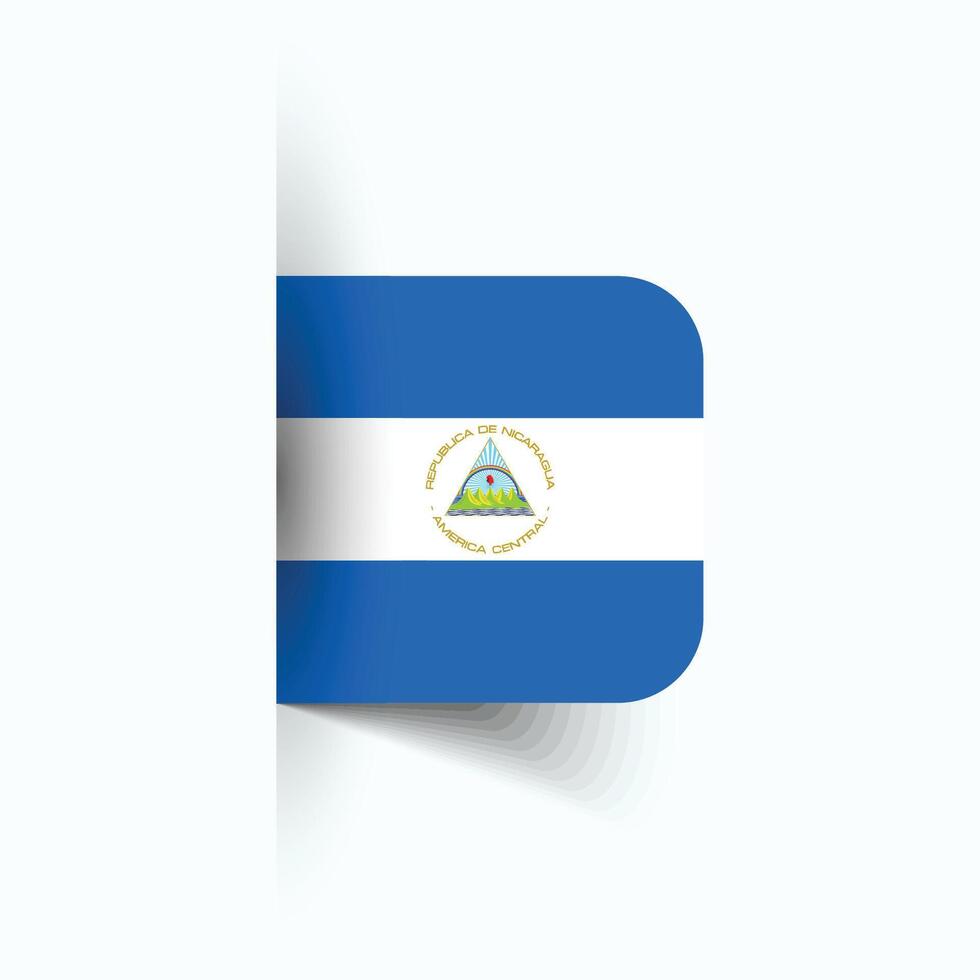 Nicaragua nacional bandera, Nicaragua nacional día, eps10. Nicaragua bandera vector icono