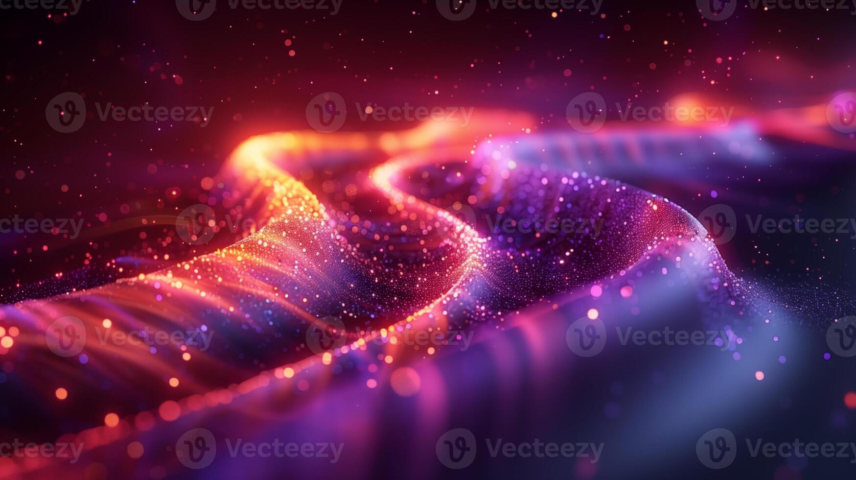 AI generated Luminous lines of light in the background. Abstract background. Background, texture. Generated by artificial intelligence. photo