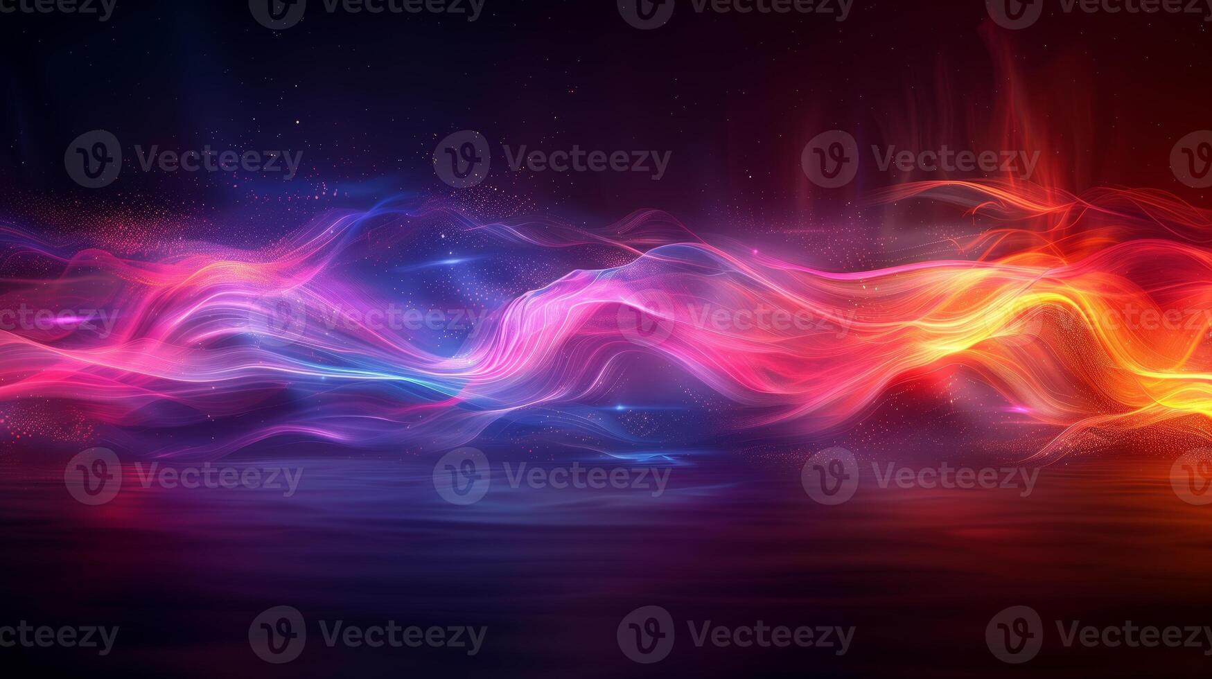 AI generated Luminous lines of light in the background. Abstract background. Background, texture. Generated by artificial intelligence. photo