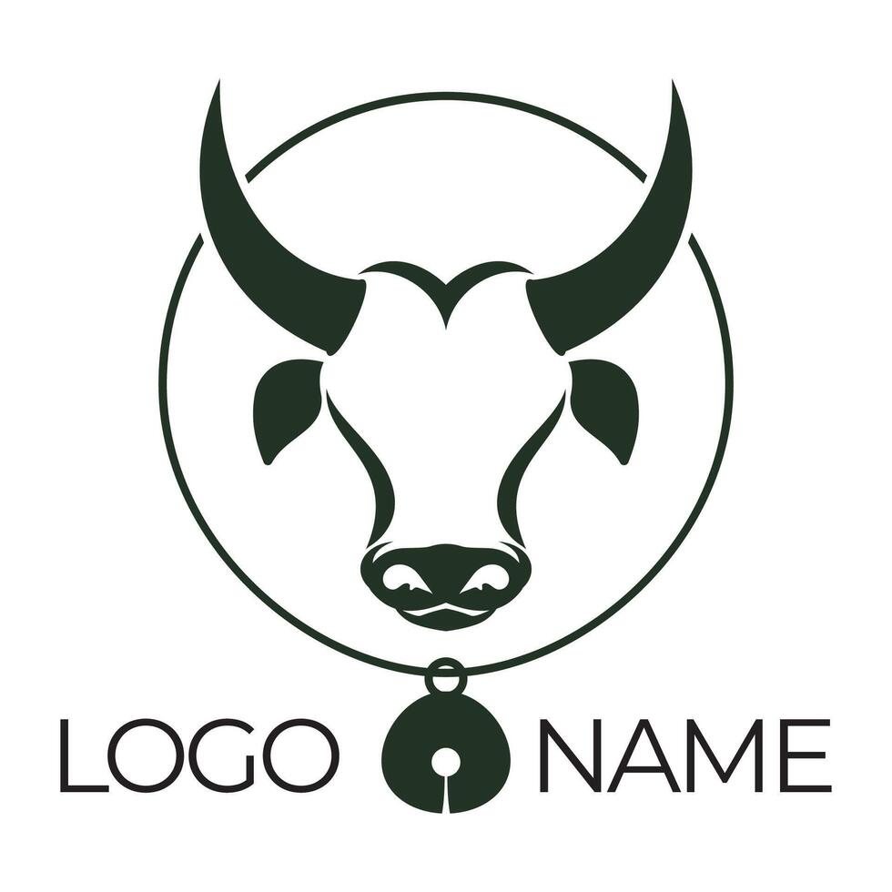 Cow Logo Template vector icon