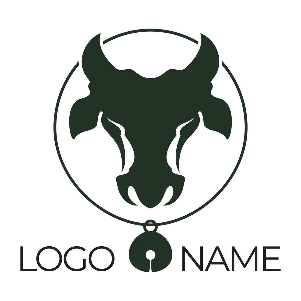 Cow Logo Template vector icon