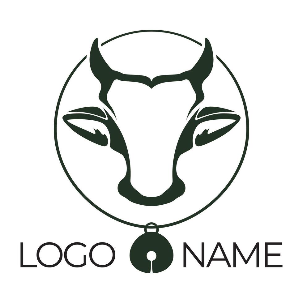 Cow Logo Template vector icon