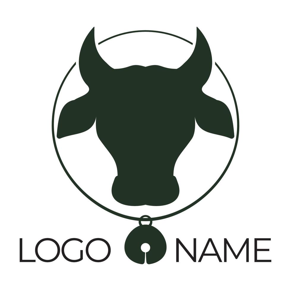 Cow Logo Template vector icon