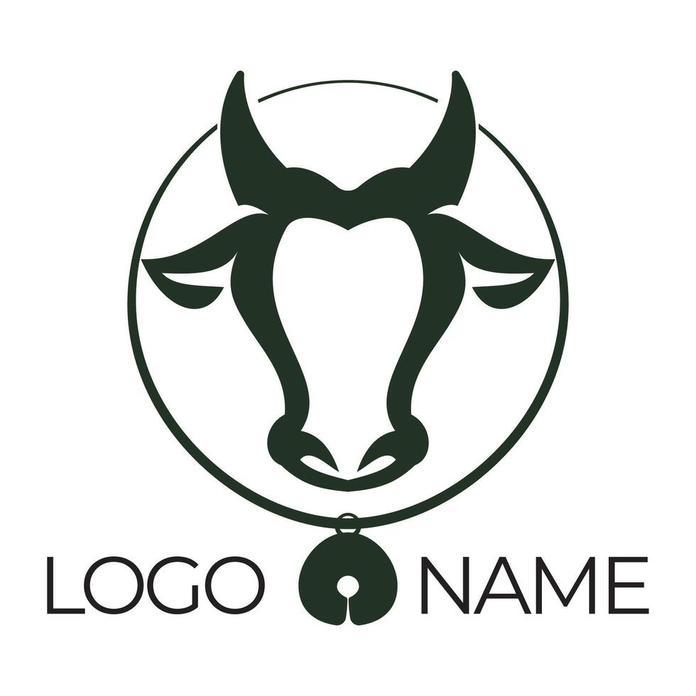 Cow Logo Template vector icon