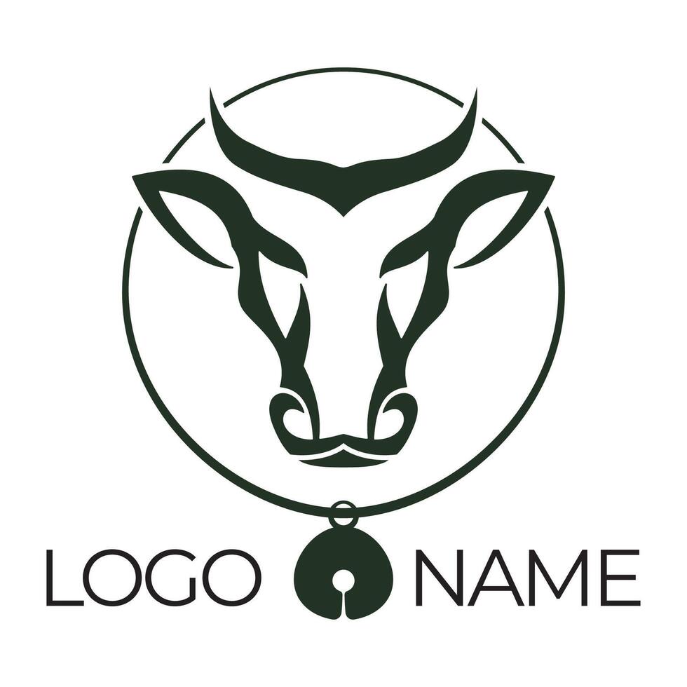 Cow Logo Template vector icon