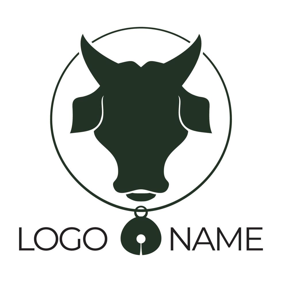 Cow Logo Template vector icon