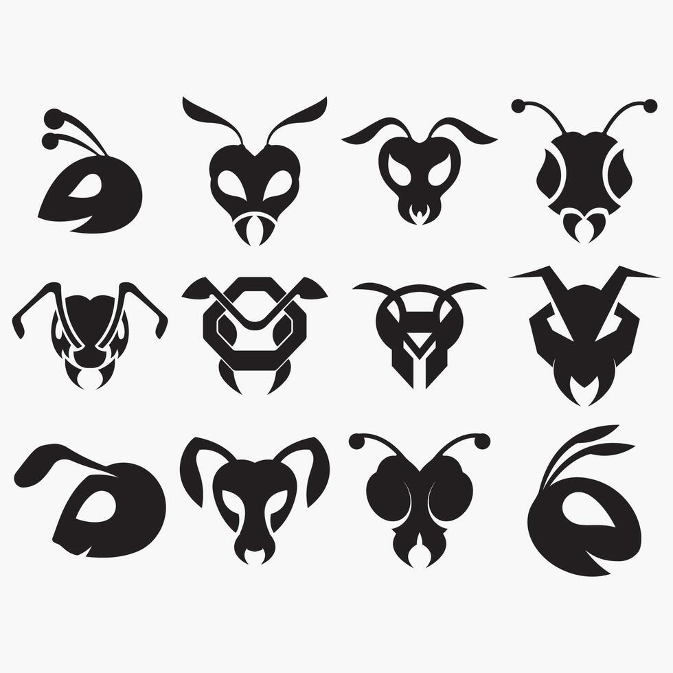 vector image illustration ant logo
