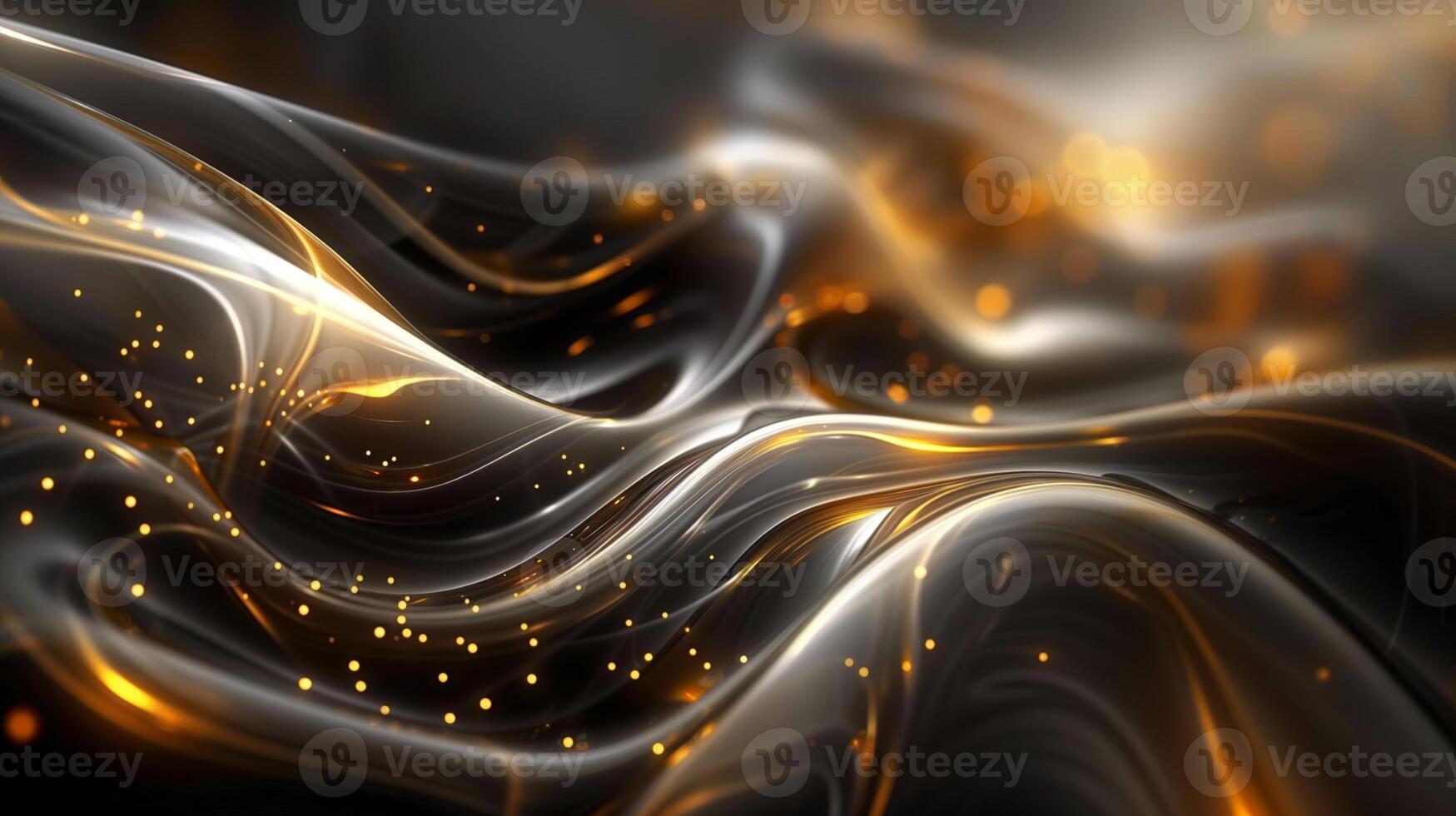 ai generado un resumen fondo de pantalla con dorado y oscuro ondas, en el estilo de precisionista líneas, Flickr, brillante luces. fondo, textura. generado por artificial inteligencia. foto