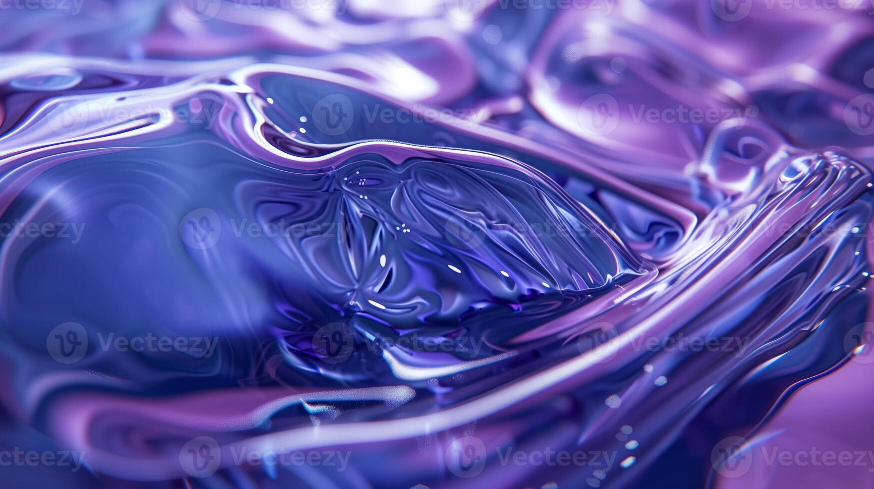 AI generated A blue and purple bubble liquid. Colorful biomorphic forms. Abstract background, texture. Generated by artificial intelligence. photo