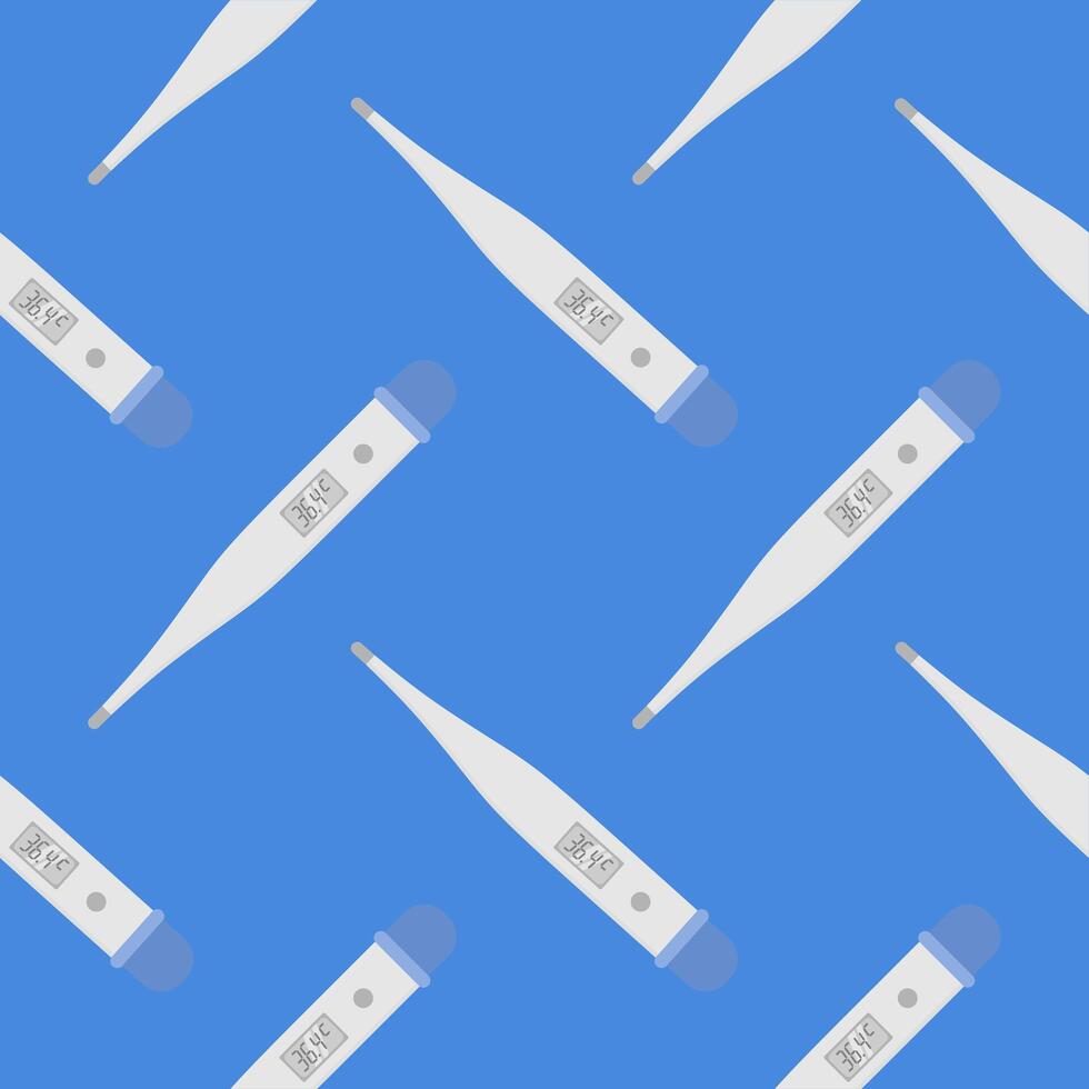 medical thermometer seamless pattern vector illustration. Seamless pattern with medical elements. health care seamless pattern.