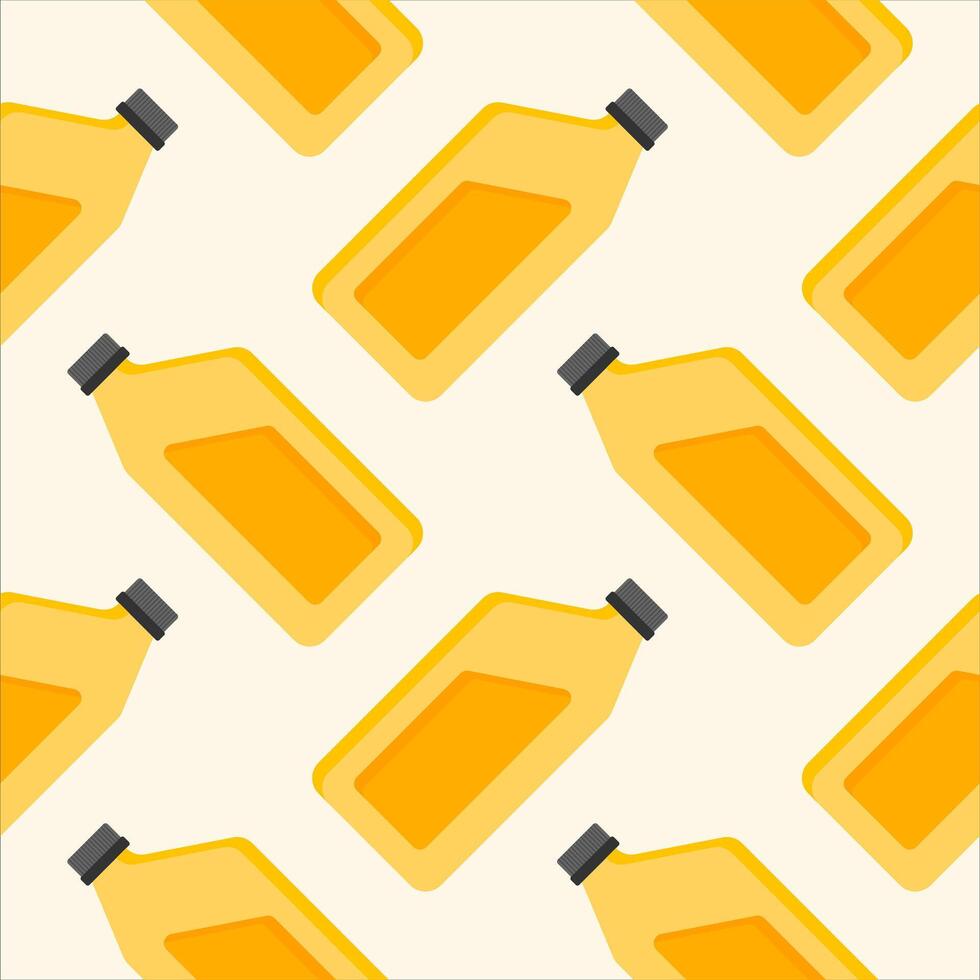 Seamless pattern of canister of gasoline. Petrol simple modern pattern. Canister for motor machine oil. Oil change service and repair. Engine oil vector sign
