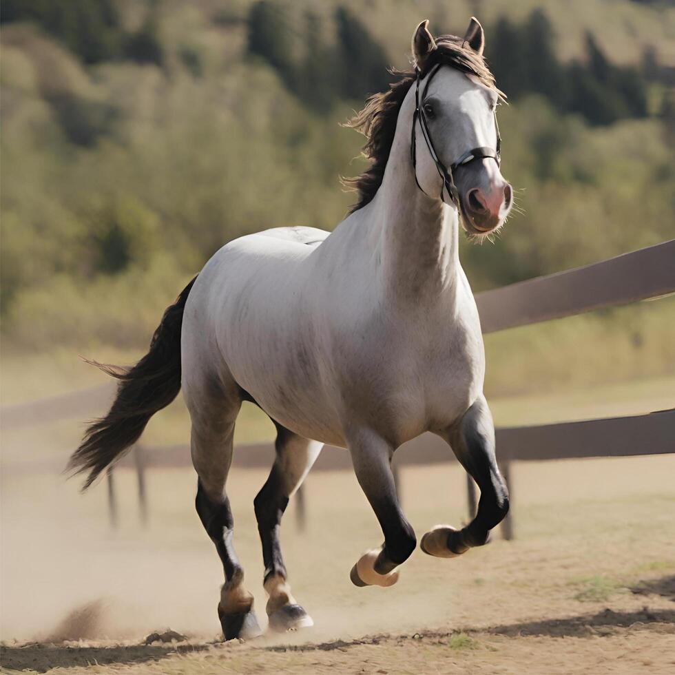 AI generated a horse photo