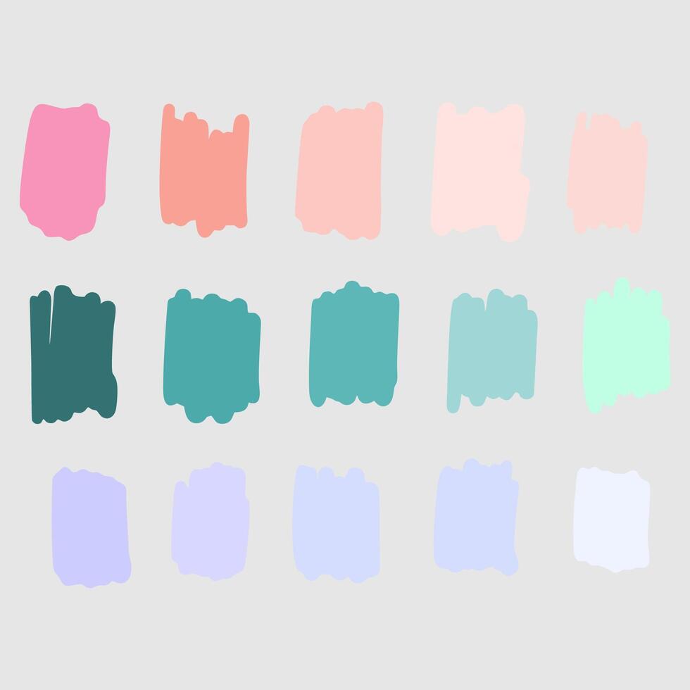 brush masks on paper vector