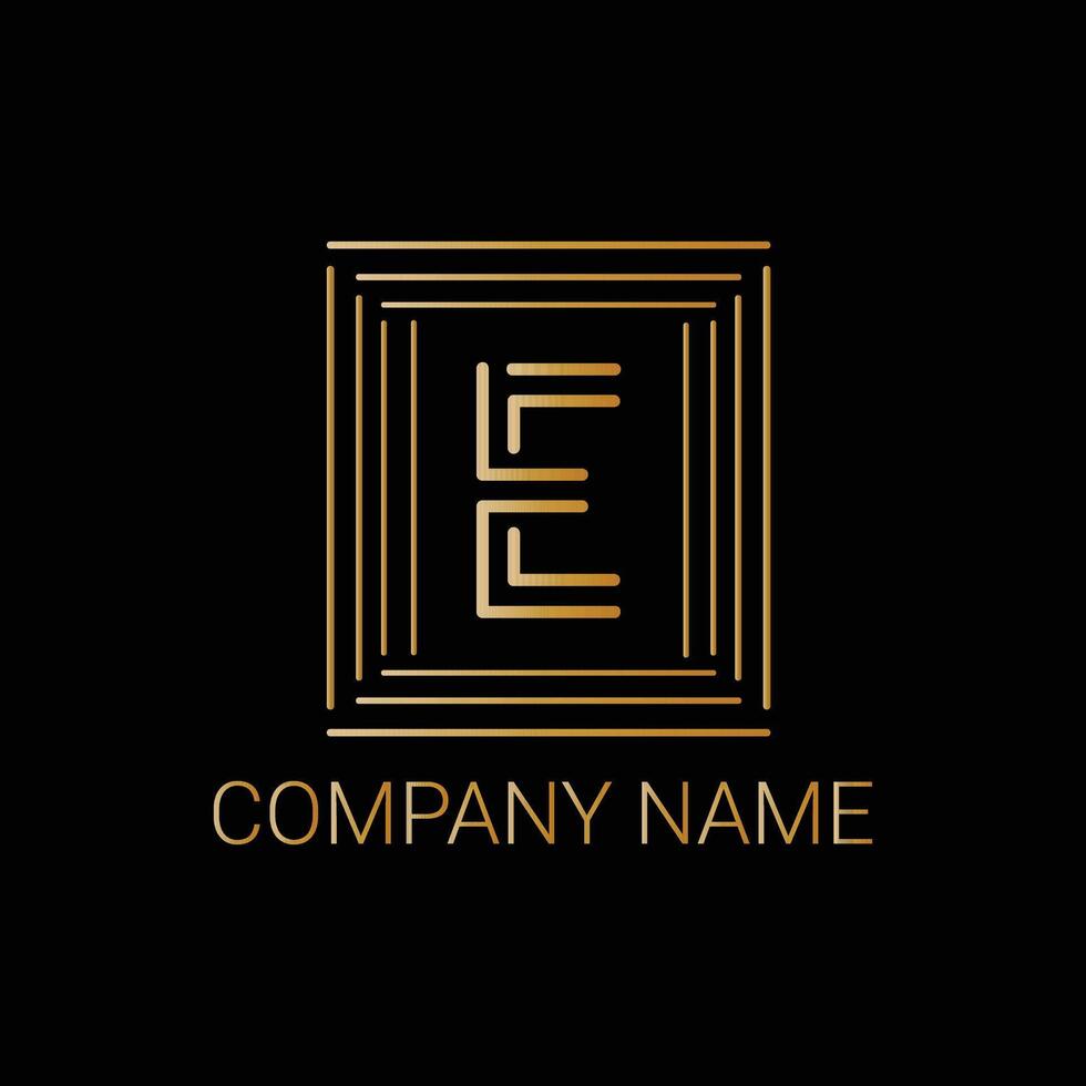 vector premium letter e concept logo design