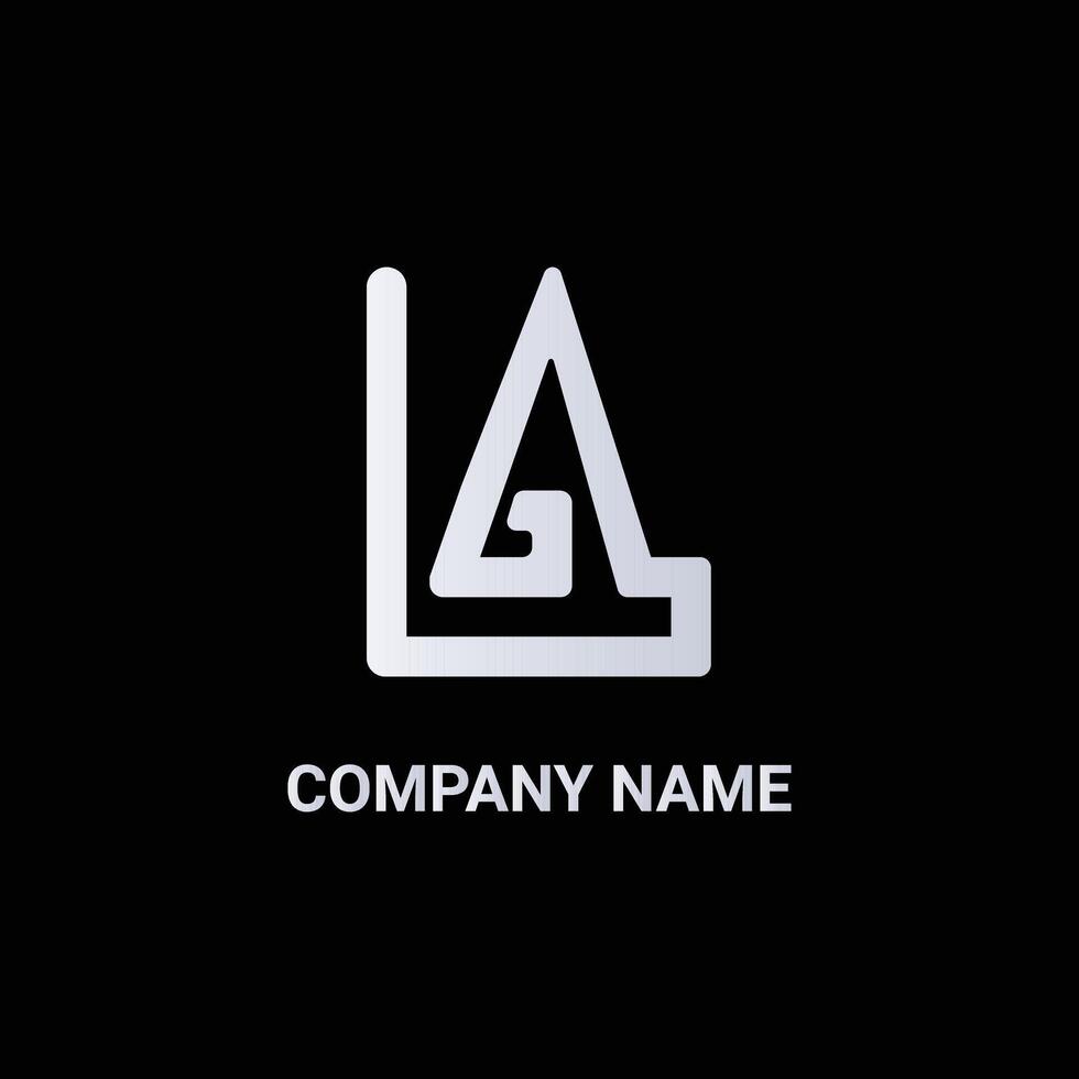 Vector la letter logo initial la letter business logo design vector template.