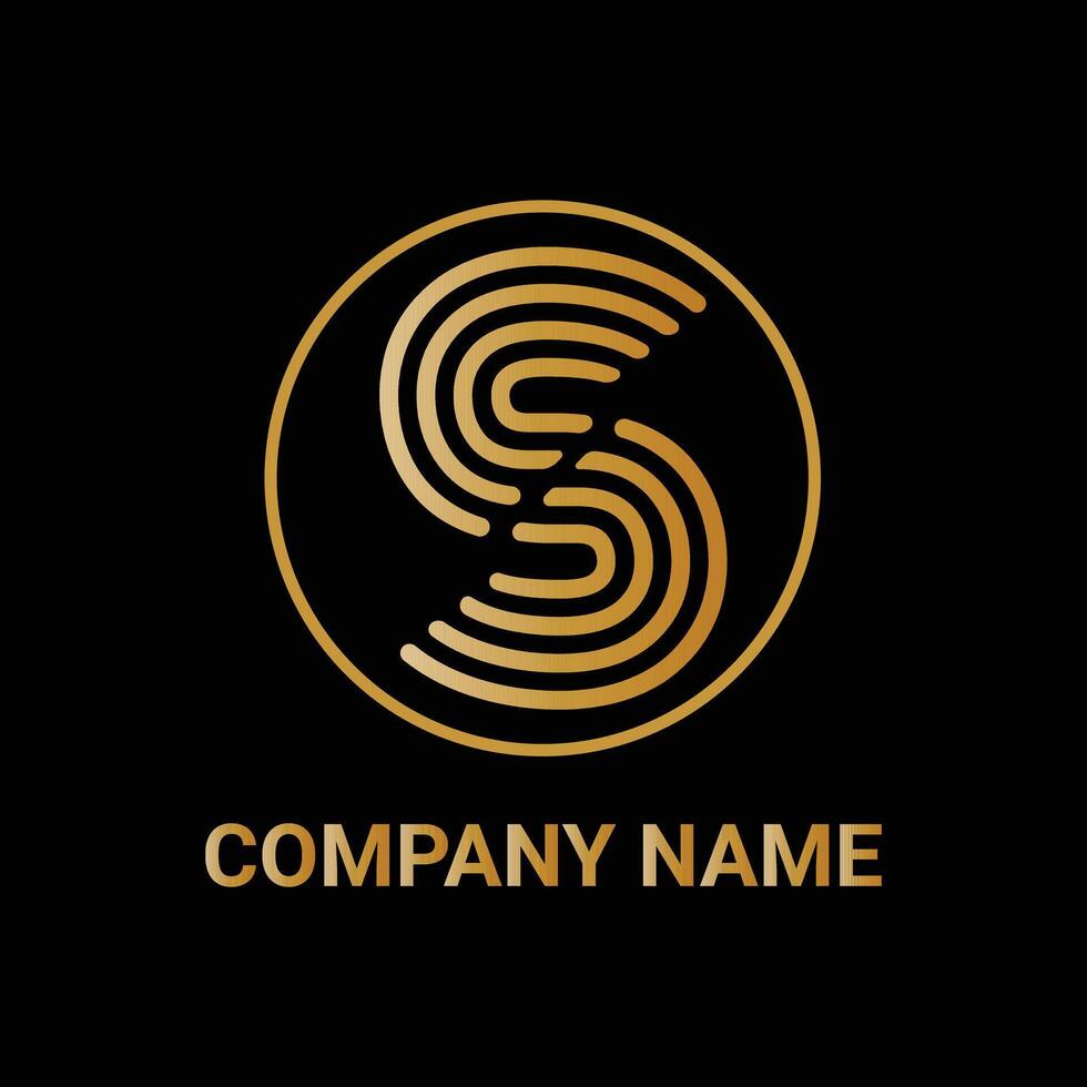 vector s letter logo luxury gradient design
