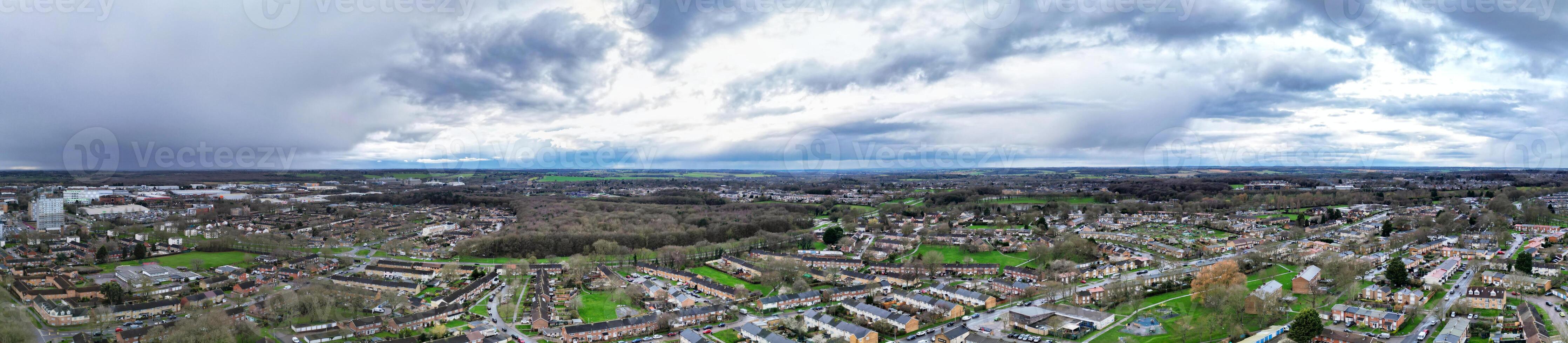 alto ángulo panorámico ver de Stevenage ciudad de Inglaterra genial Bretaña. feb 23, 2023 foto