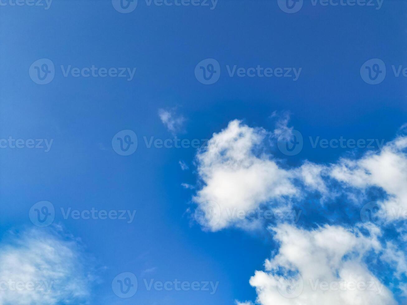 High Angle View of Winter Sky and Clouds over City of England UK photo