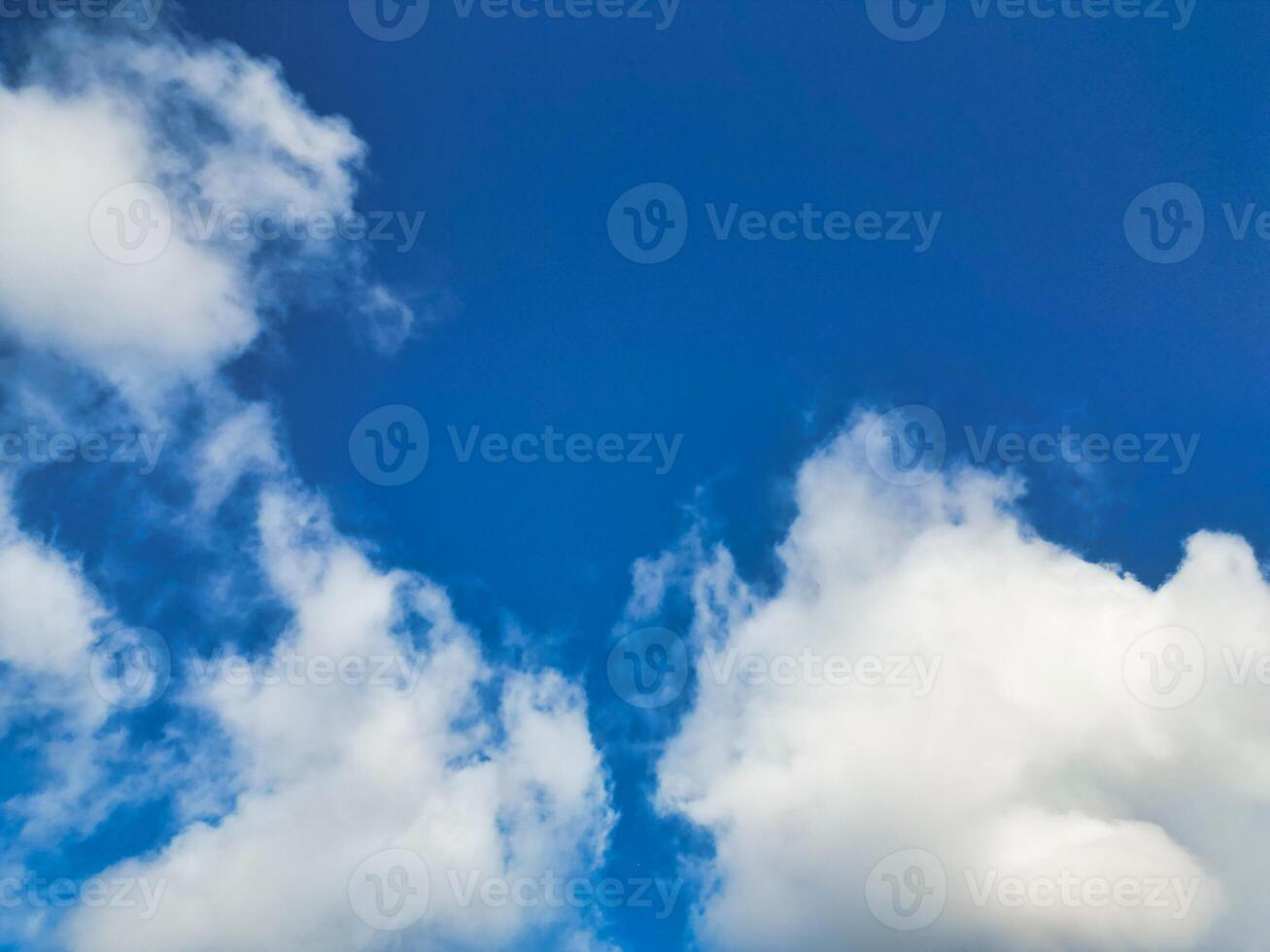 High Angle View of Winter Sky and Clouds over City of England UK photo
