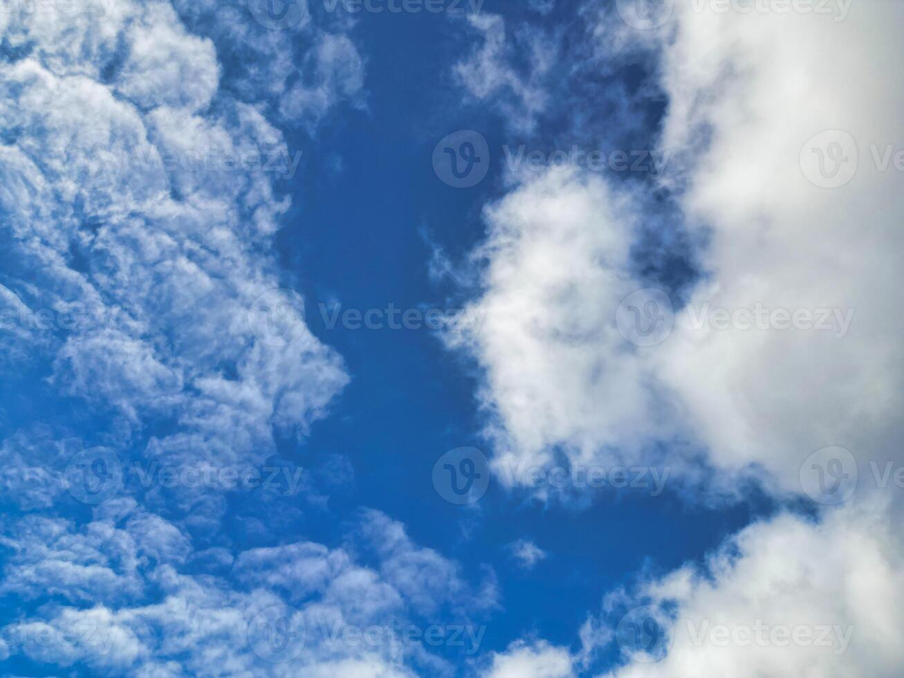 High Angle View of Winter Sky and Clouds over City of England UK photo