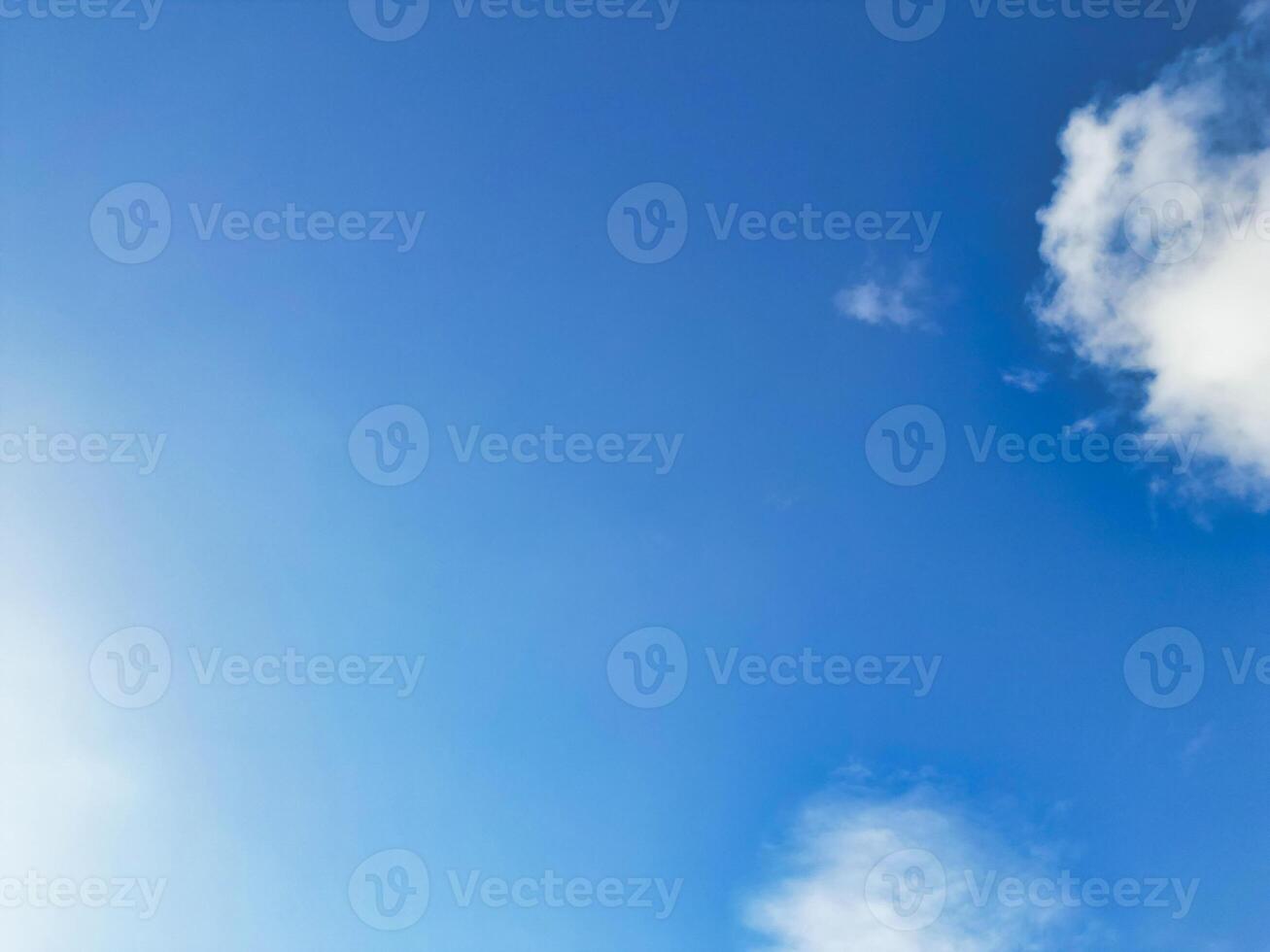 High Angle View of Winter Sky and Clouds over City of England UK photo