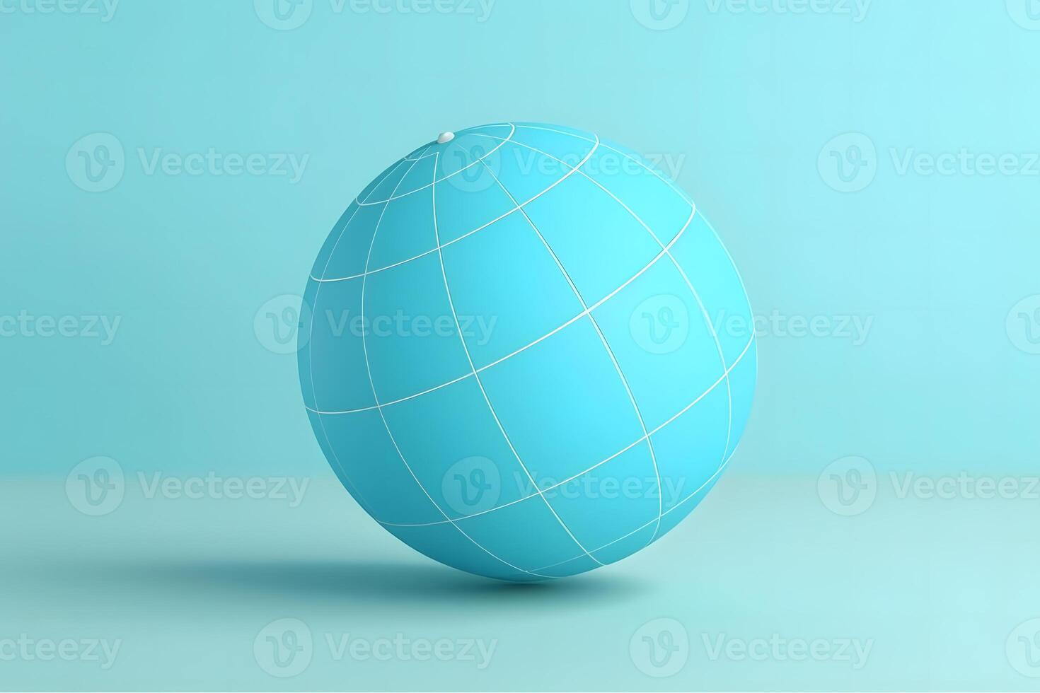 AI generated Globe blue background. Neural network AI generated photo