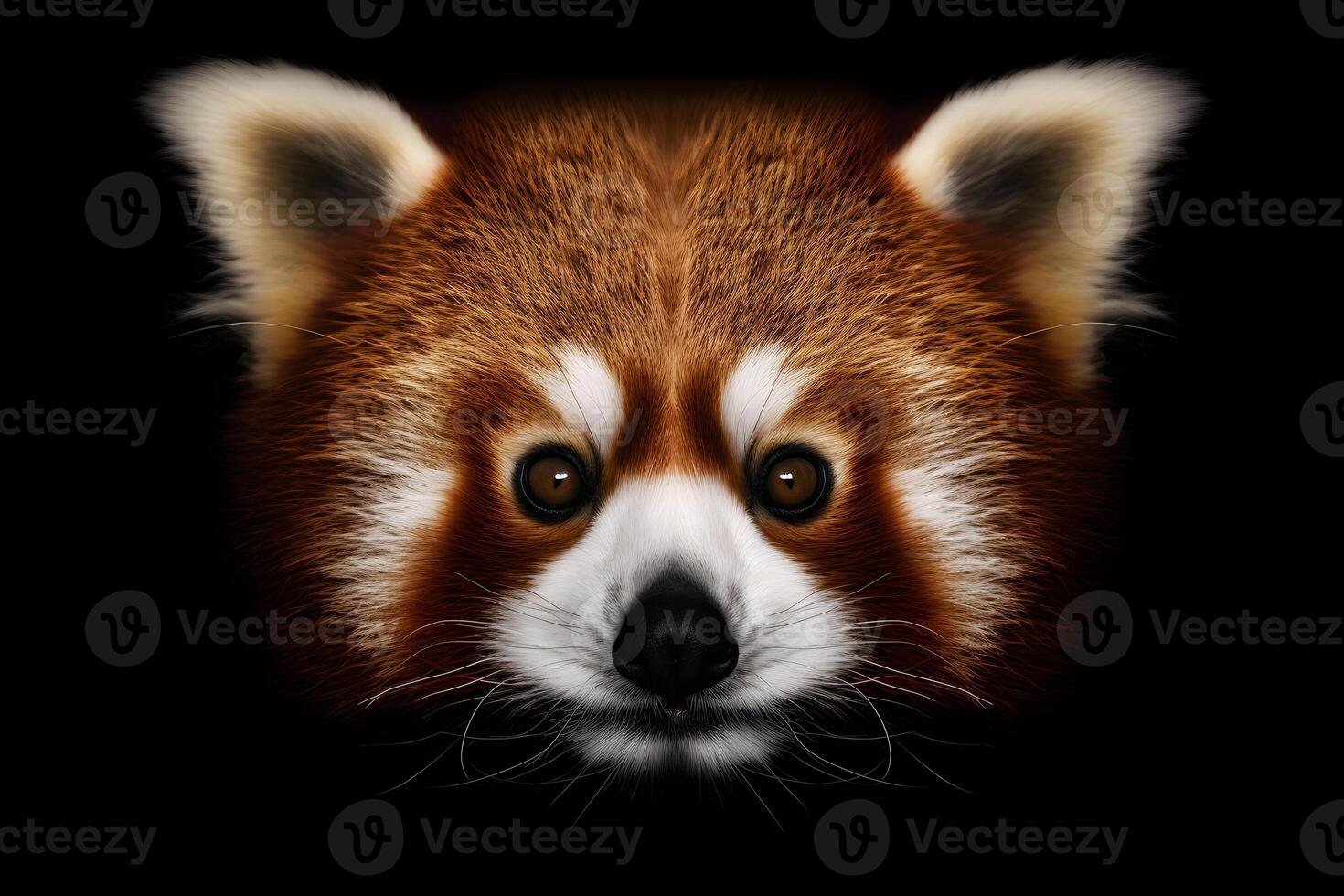 AI generated Cute red panda. Neural network AI generated photo