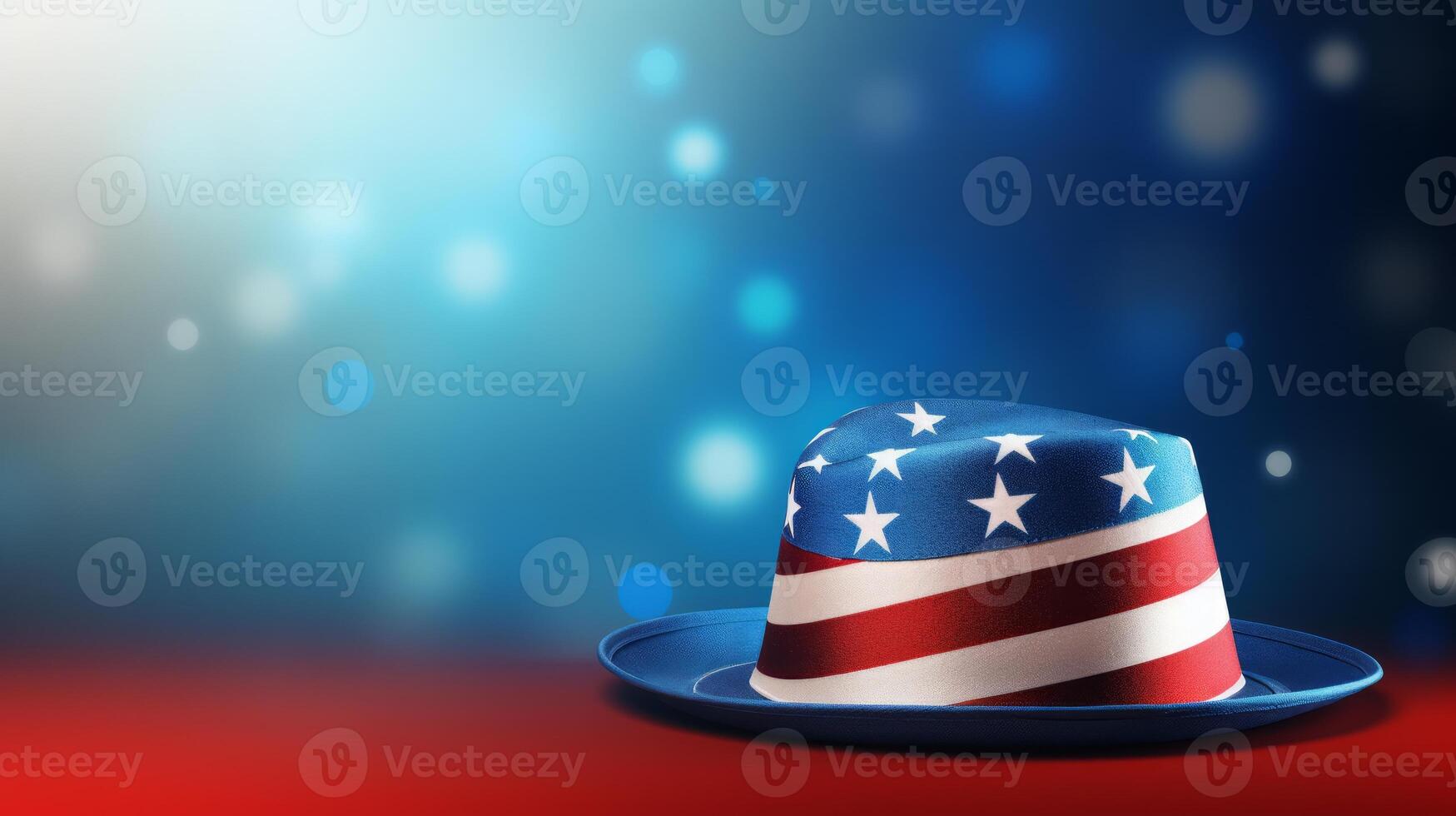 AI generated Festive background for American Independence Day. Neural network AI generated photo