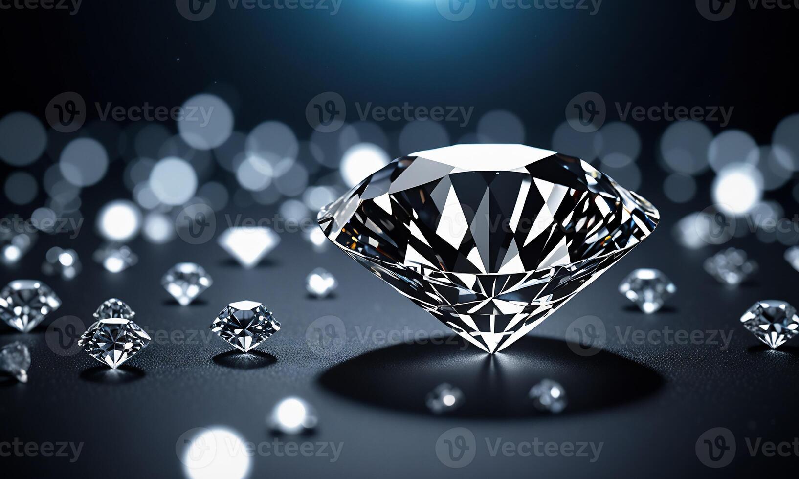AI generated diamond , white,blue,red,green,yellow diamonds jewellery design , luxury diamonds background, sapphire gemstone, macro diamonds photo