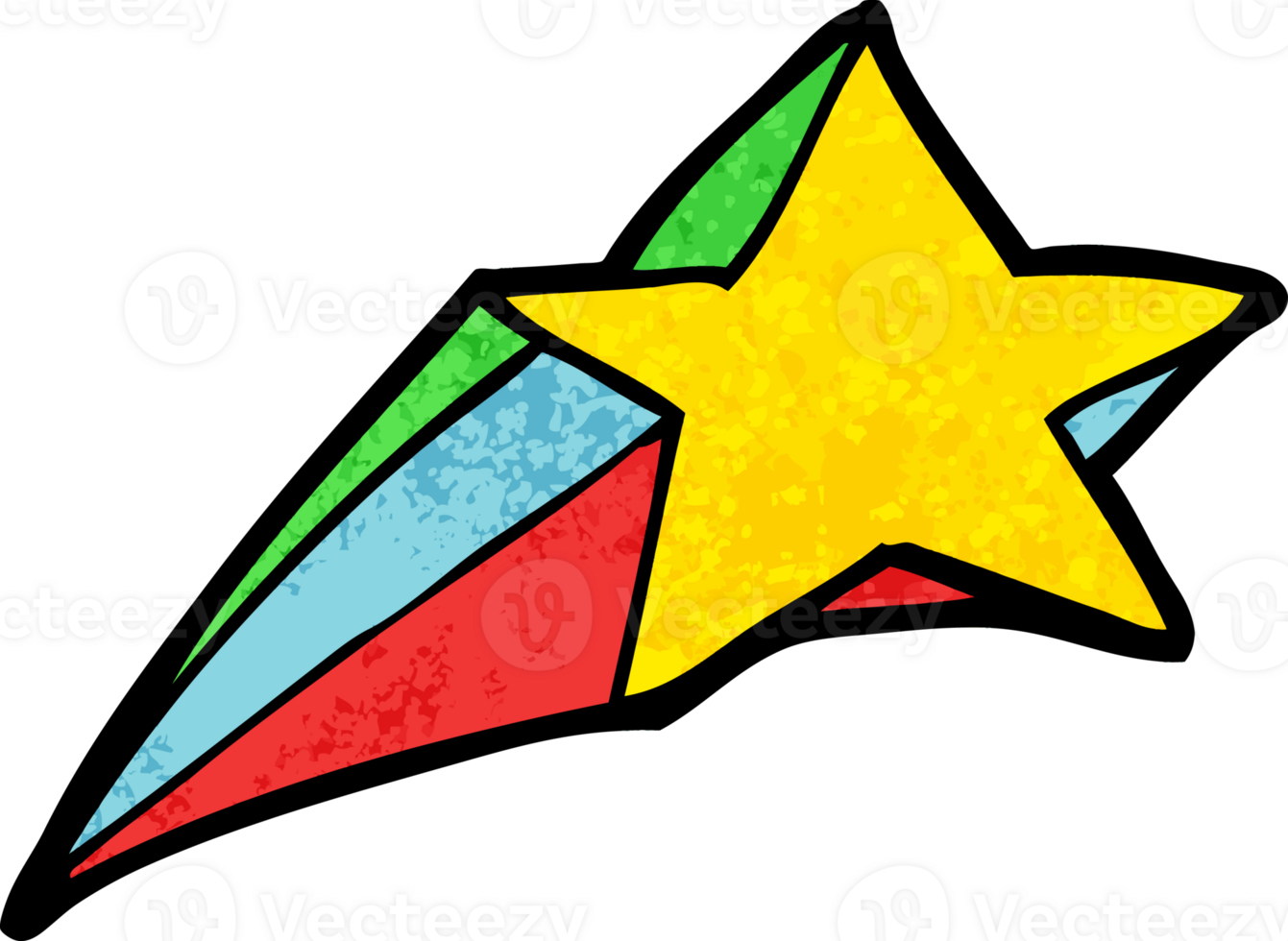 shooting star decorative cartoon png
