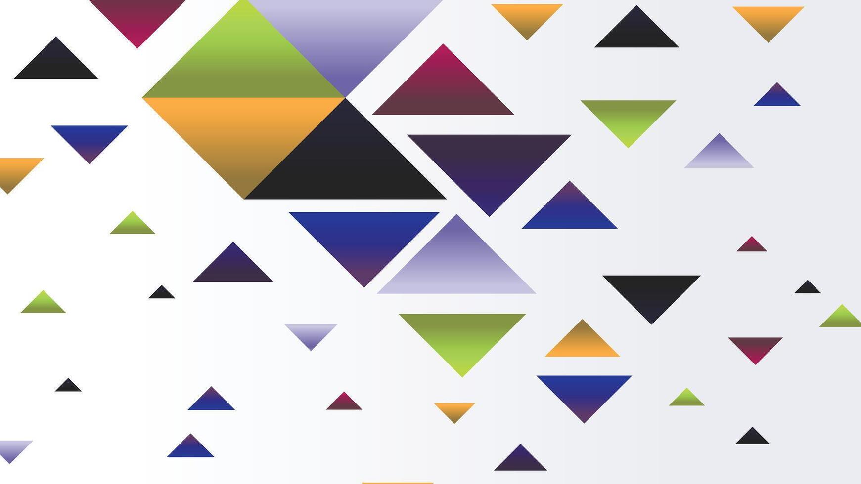 Abstract geometric shapes background with triangle vector