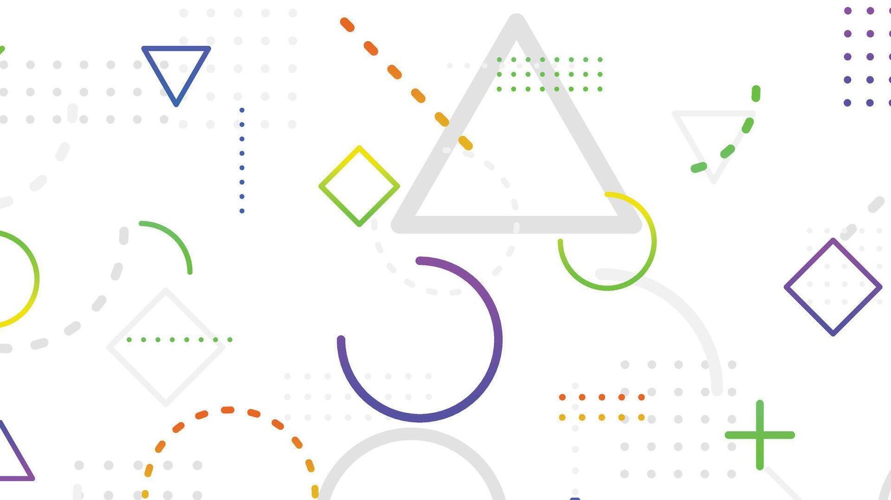 Cool geometric with minimal background design vector