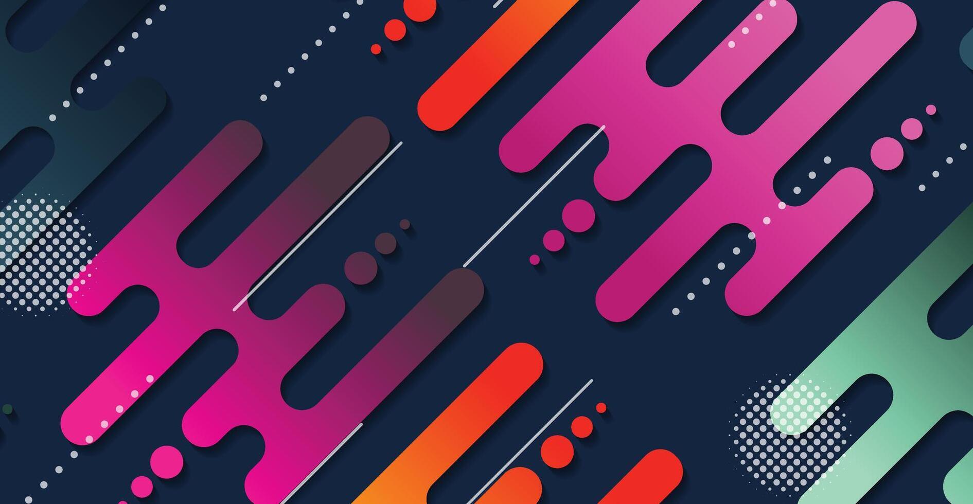 Abstract minimal geometric shape background with gradient vector
