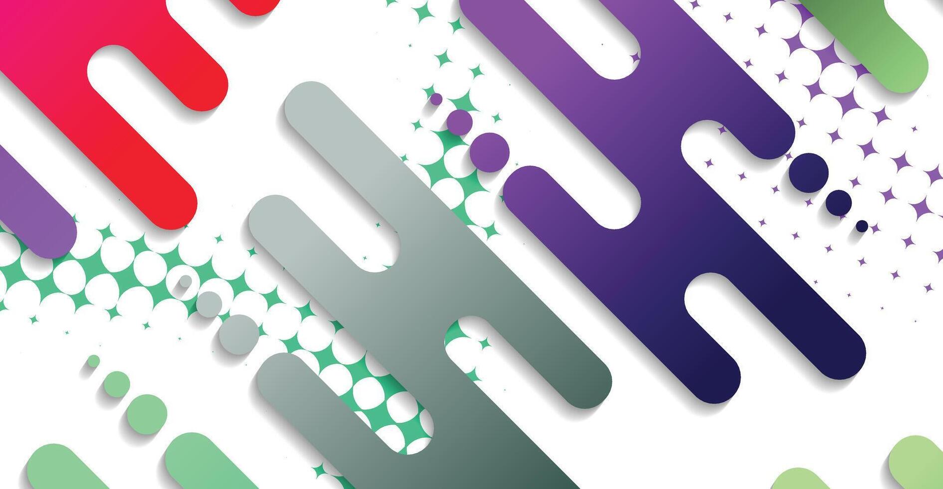 Abstract minimal geometric shape background with gradient vector