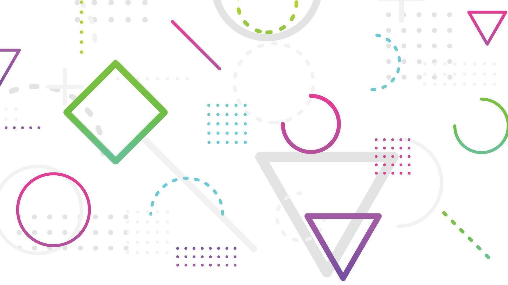 Cool geometric with minimal background design vector