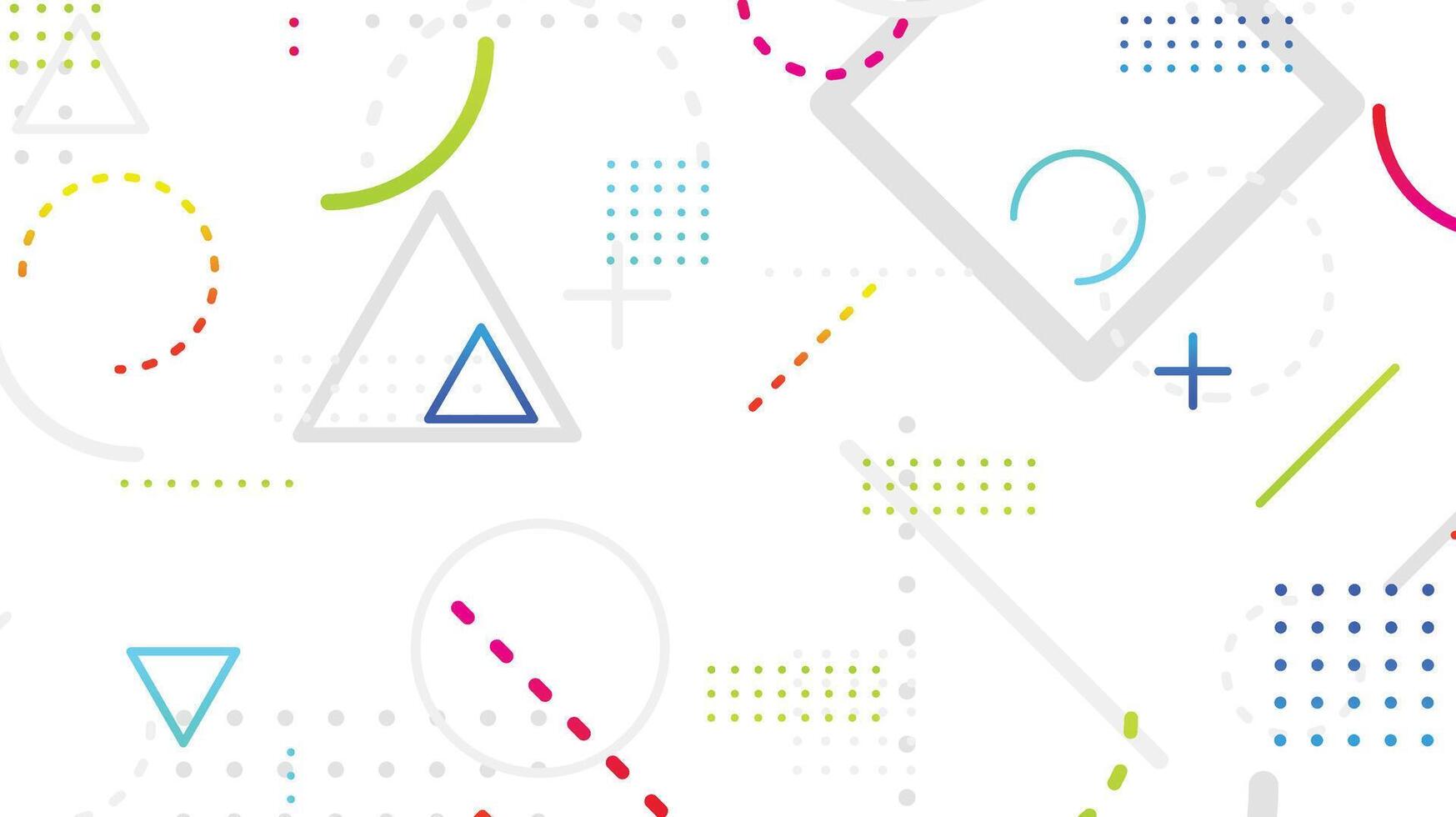 Cool geometric with minimal background design vector