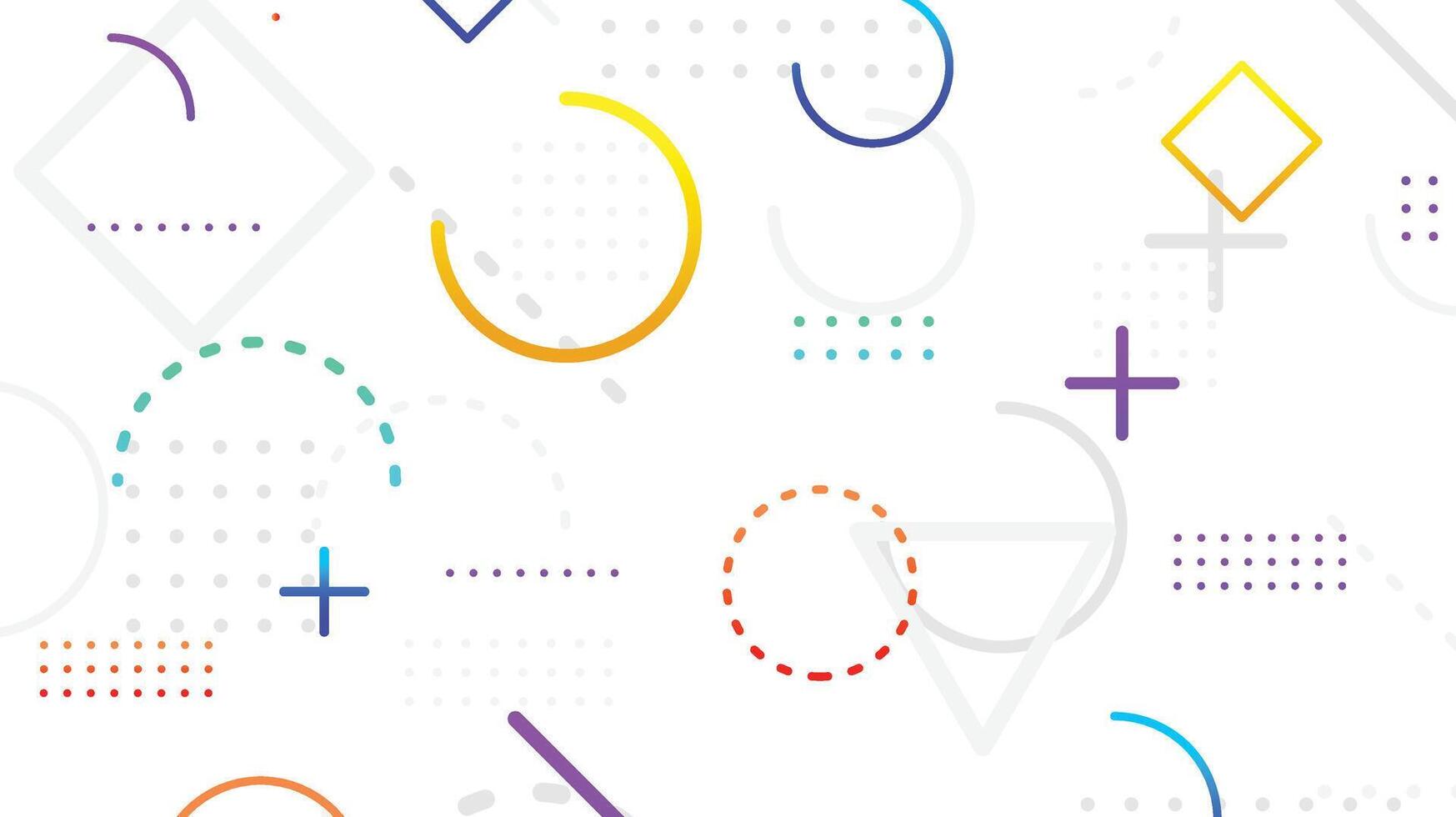 Cool geometric with minimal background design vector