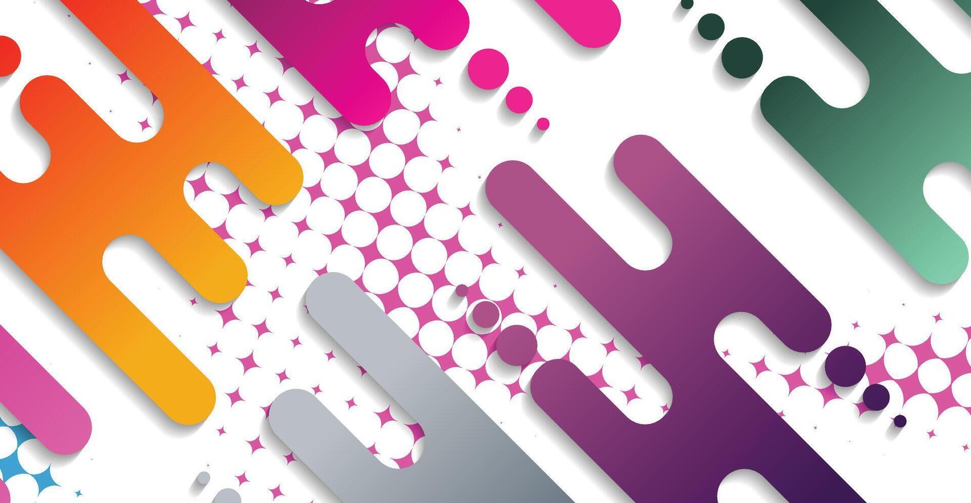 Abstract minimal geometric shape background with gradient vector