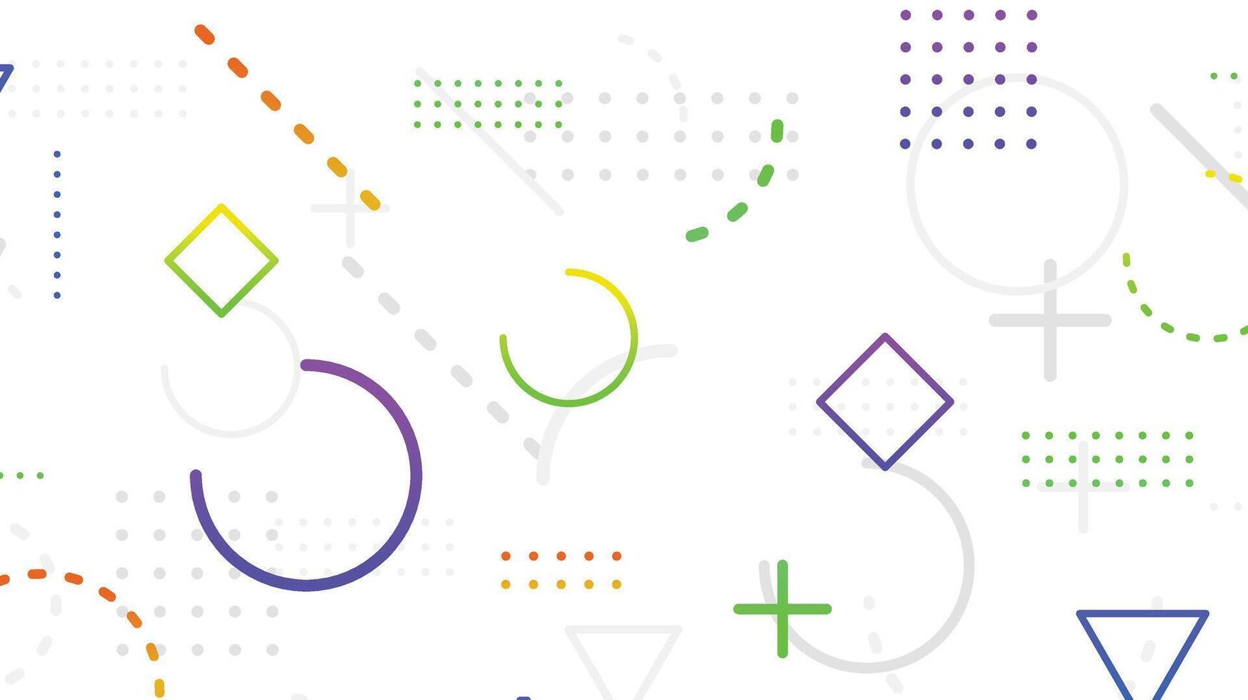 Cool geometric with minimal background design vector